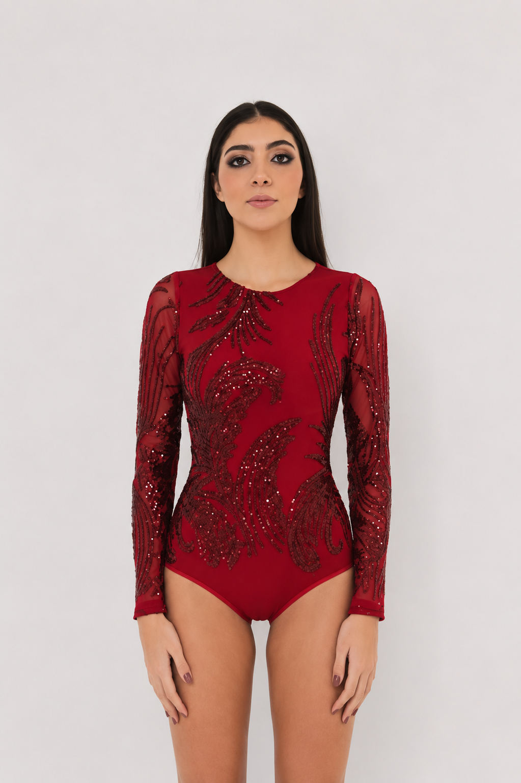 Body Alice Paetê Bordado